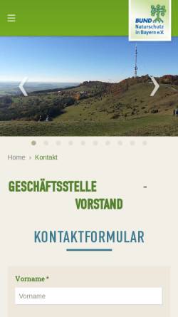 Vorschau der mobilen Webseite ansbach.bund-naturschutz.de, Storchenkamera