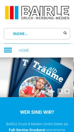 Vorschau der mobilen Webseite www.bairle.de, Bairle Media Solutions