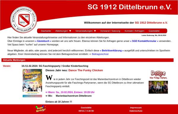 Vorschau von www.sg-dittelbrunn.de, SG Dittelbrunn