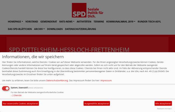 SPD-Ortsverein Dittelsheim- Heßloch/Frettenheim