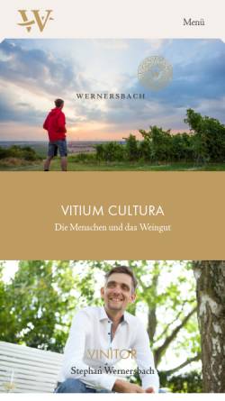 Vorschau der mobilen Webseite www.wernersbach-weine.de, Weingut Wernersbach