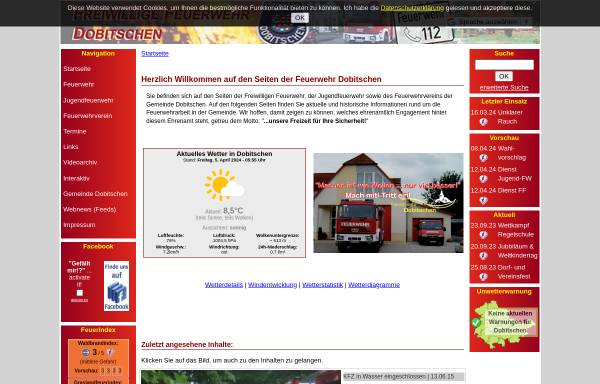 Vorschau von www.feuerwehr-dobitschen.de, Feuerwehr Dobitschen