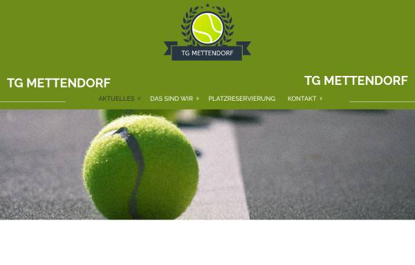 Vorschau von www.tg-mettendorf.de, Tennis-Gemeinschaft Mettendorf 1991 e.V.