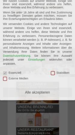 Vorschau der mobilen Webseite www.hirschen-dogern.de, Gasthaus zum Hirschen