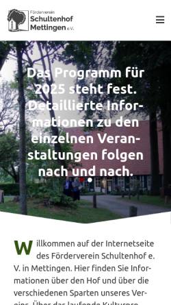 Förderverein Schultenhof Mettingen e.V.