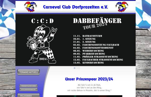 Vorschau von www.dabbefaenger.de, Carneval Club Dorfprozelten e.V., Prözler Dabbefänger