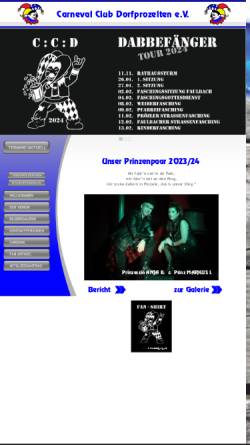 Vorschau der mobilen Webseite www.dabbefaenger.de, Carneval Club Dorfprozelten e.V., Prözler Dabbefänger