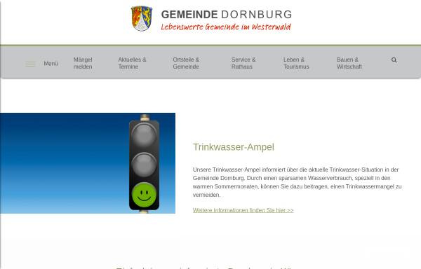 Vorschau von www.gemeinde-dornburg.de, Dornburg