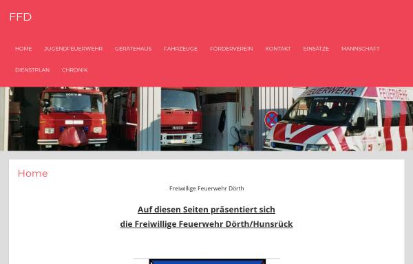 Vorschau von www.feuerwehr-doerth.de, Freiwillige Feuerwehr Dörth