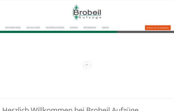 Vorschau von www.brobeil.de, Gebr. Brobeil GmbH & Co. KG