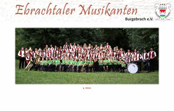 Vorschau von www.ebrachtaler.de, Musikverein Ebrachtaler Musikanten Burgebrach e.V.