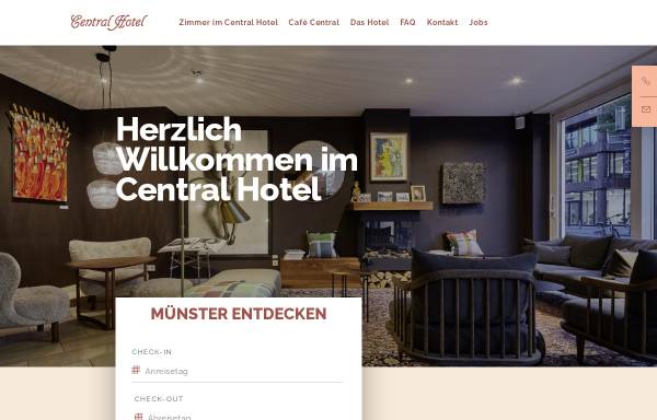 Vorschau von www.central-hotel-muenster.de, Hotel Münster
