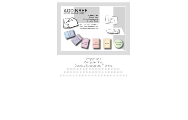 Vorschau von www.addnaef.ch, ADD Naef IT-Services