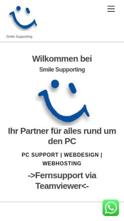 Vorschau der mobilen Webseite www.smile-supporting.ch, Smile-Supporting