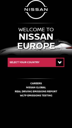 Vorschau der mobilen Webseite www.nissan-europe.com, Nissan