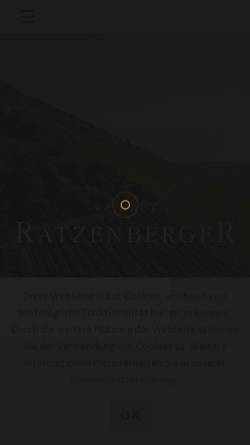 Vorschau der mobilen Webseite www.weingut-ratzenberger.de, Weingut Ratzenberger