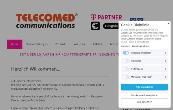 Vorschau von www.telecomed.de, Telecomed communications