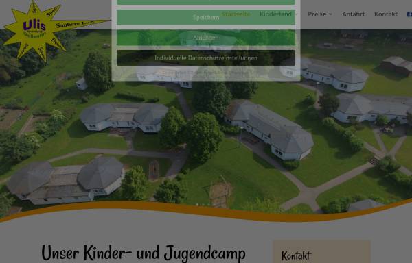 Vorschau von www.ulis-kinderland.de, Ulis Kinderland e.V., Gallentin