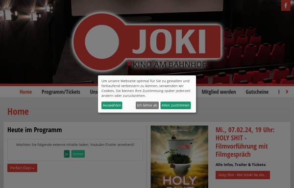 Vorschau von badkrozingen.cineprog.net, Joki - Kino im Josefshaus