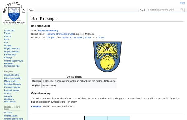 Krozinger Wappen
