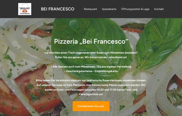 Vorschau von www.beifrancesco.de, Restaurant Pizzeria Bei Francesco