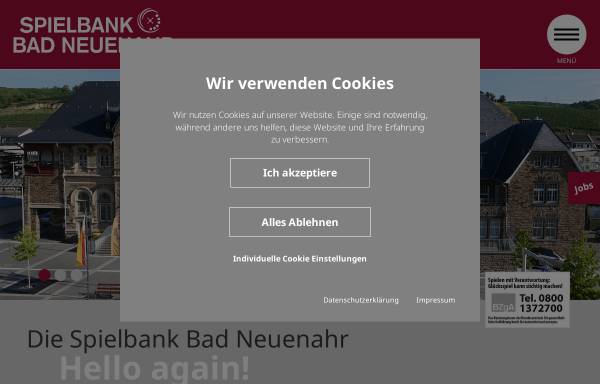 Vorschau von www.spielbank-bad-neuenahr.de, Spielbank Bad Neuenahr GmbH & Co. KG