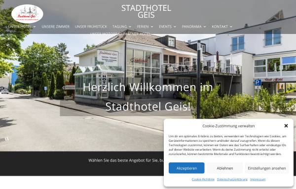 Vorschau von www.stadthotel-geis.de, Stadthotel Geis