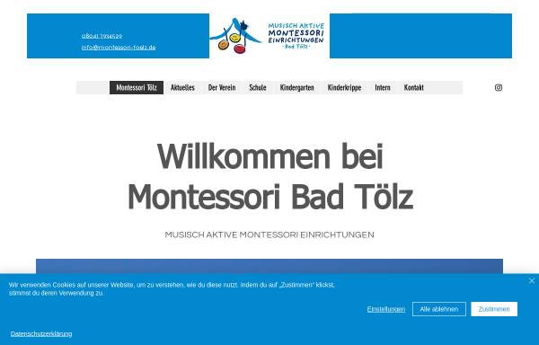 Vorschau von www.montessori-toelz.de, Montessori Verein Bad Tölz