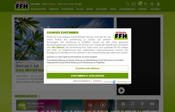 Vorschau von www.ffh.de, Hit Radio FFH