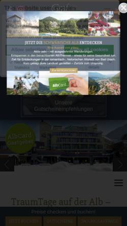 Vorschau der mobilen Webseite hotel-graf-eberhard.de, Hotel Graf Eberhard