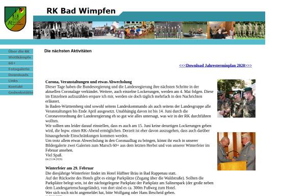 Vorschau von www.rk-badwimpfen.de, Reservistenkameradschaft Bad Wimpfen