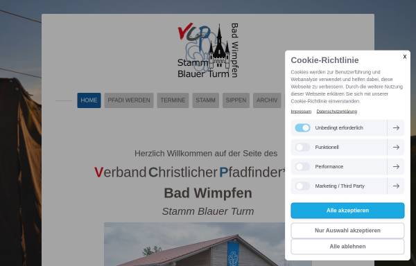 Vorschau von www.vcp-badwimpfen.de, VCP Bad Wimpfen