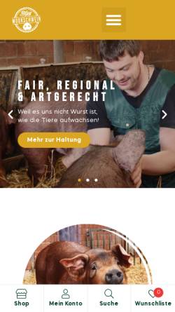 Vorschau der mobilen Webseite www.moorschwein.de, Ferienwohnung Moorschwein