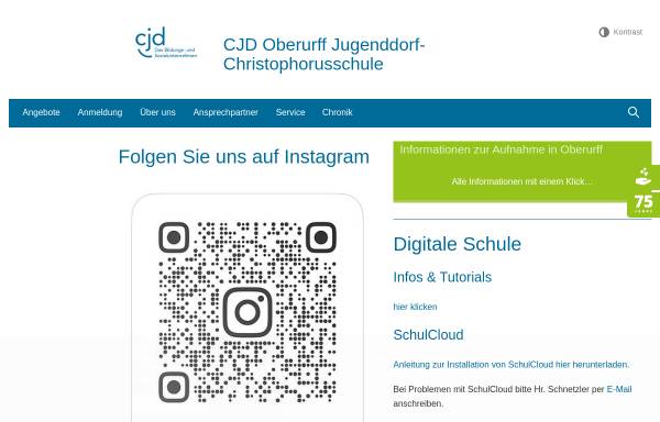 Vorschau von www.cjd-oberurff.de, Jugenddorf-Christophorusschule Oberurff