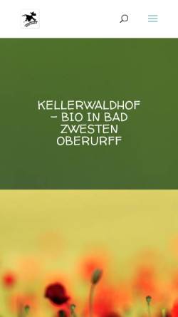 Vorschau der mobilen Webseite www.kellerwaldhof.de, Kellerwaldhof