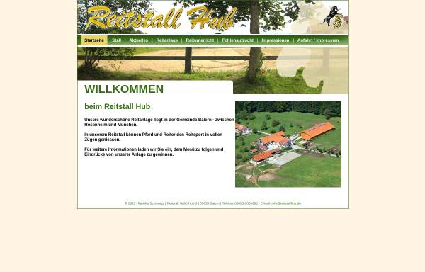 Vorschau von www.reitstallhub.de, Reitstall Hub