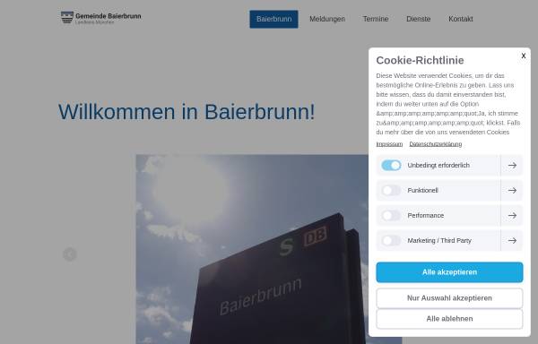 Vorschau von www.baierbrunn.de, Gemeinde Baierbrunn