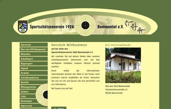 Vorschau von www.ssv-bammental.de, Sportschützenverein 1924 Bammental e.V.