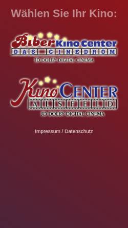 Vorschau der mobilen Webseite www.biber-kino.de, Biber KinoCenter