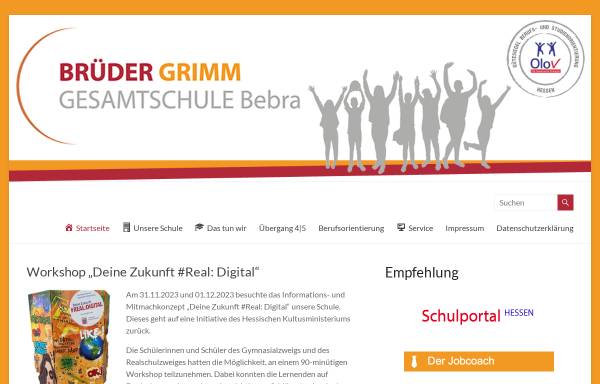 Vorschau von www.bggs-bebra.de, Brüder Grimm Gesamtschule