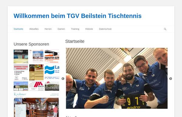 Vorschau von www.tgv-beilstein-tischtennis.de, TGV Eintracht Beilstein 1823 e.V.