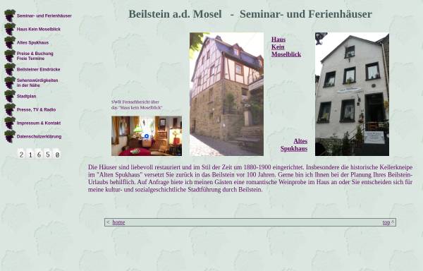 Vorschau von www.haus-kein-moselblick.de, Haus Kein Moselblick und Altes Spukhaus