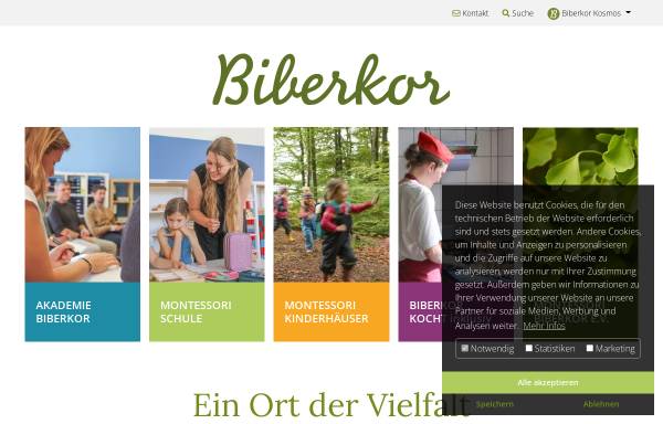 Vorschau von www.montessori-biberkor.de, Montessori Biberkor