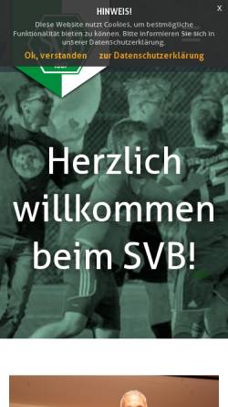 Vorschau der mobilen Webseite www.sv-bergatreute.de, Sportverein Bergatreute e. V.