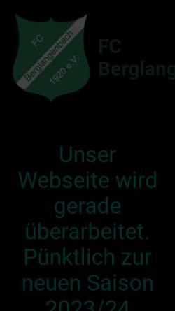 Vorschau der mobilen Webseite www.fc-berglangenbach.de, FC Berglangenbach 1920 e.V.