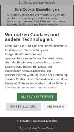 Vorschau der mobilen Webseite www.jetter-grosskuechen.de, Jetter Großküchen-Einrichtungen GmbH