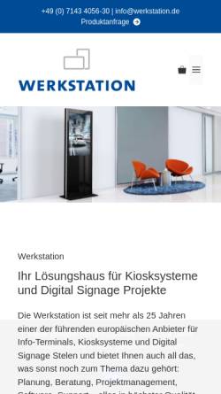 Vorschau der mobilen Webseite www.werkstation.de, Werkstation GmbH