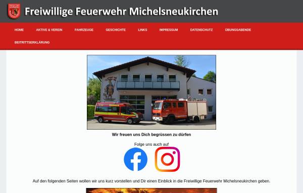 Vorschau von www.ffw-michelsneukirchen.de, Freiwillige Feuerwehr Michelsneukirchen
