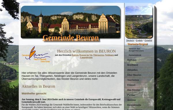 Vorschau von www.beuron.de, Beuron