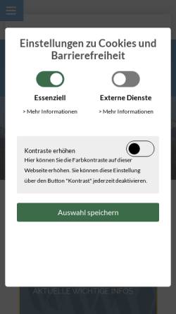 Vorschau der mobilen Webseite www.bichl.de, Gemeinde Bichl